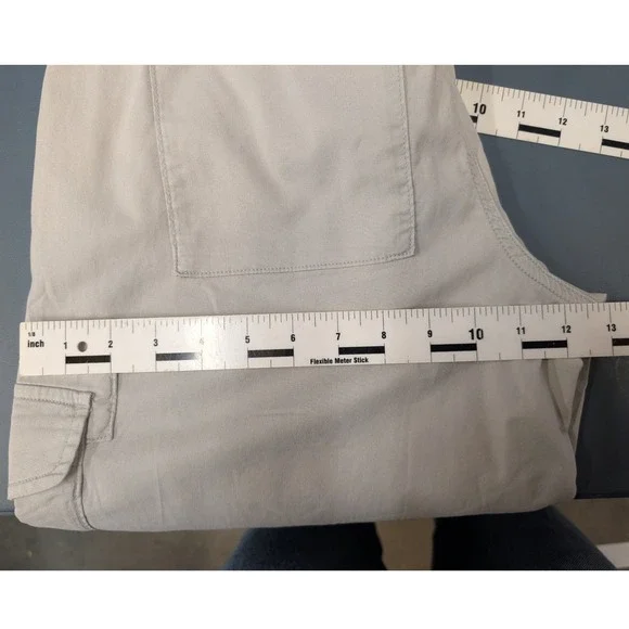 NWT American Eagle Dreamy Drape Cargo Pants Womens 8 Grey Wide Leg Mid Rise - Picture 14 of 16